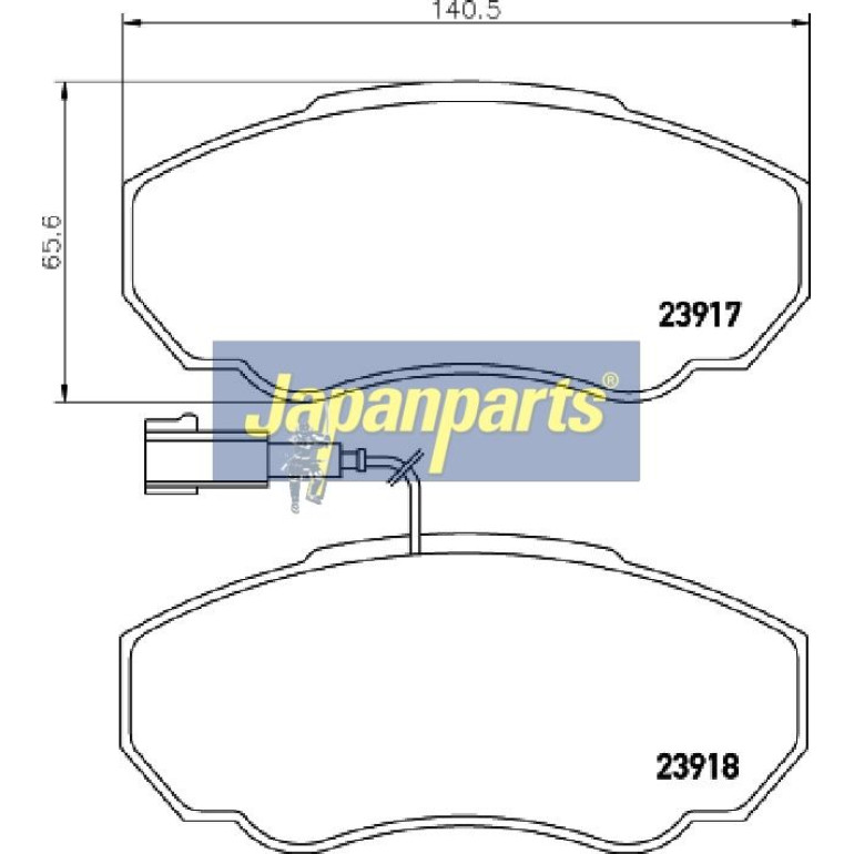 Japanparts Bremsbeläge PA-0222AF Japanparts Bremsbeläge PA-0222AF