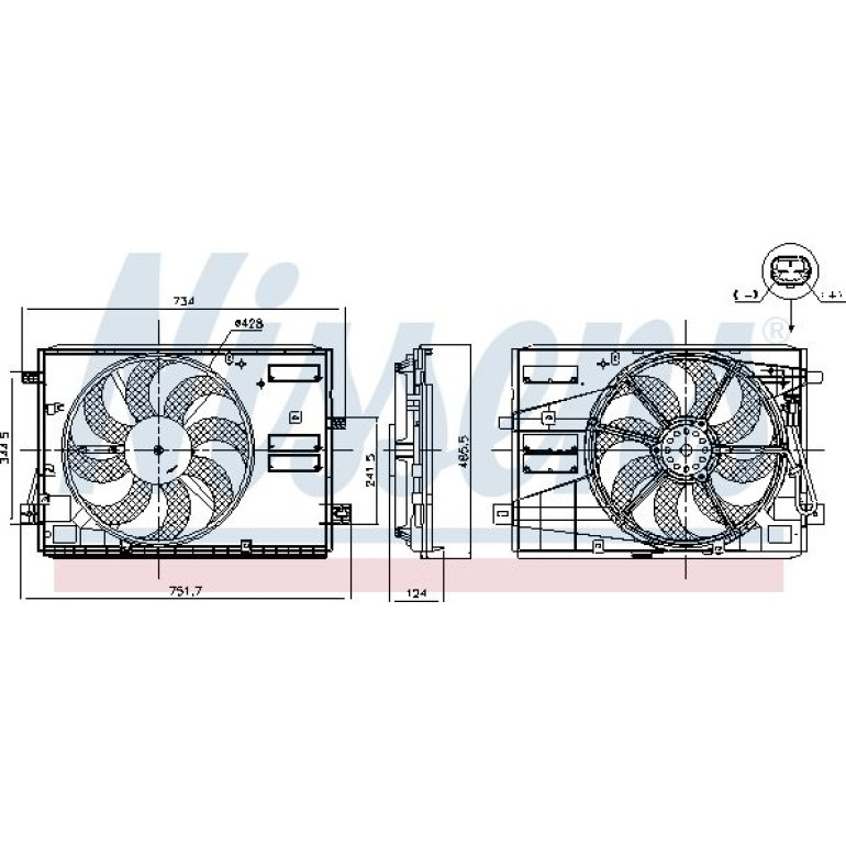 Kühlerlüfter PKW 850007