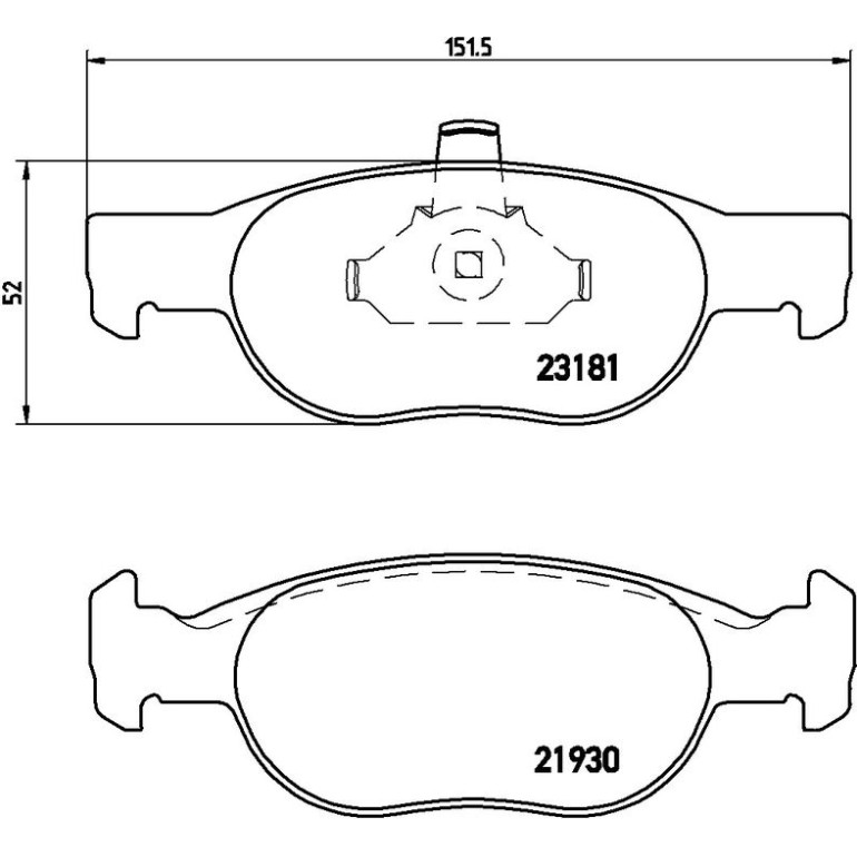 BREMBO Bremsklötze VA P 23 125 BREMBO Bremsklötze VA P 23 125