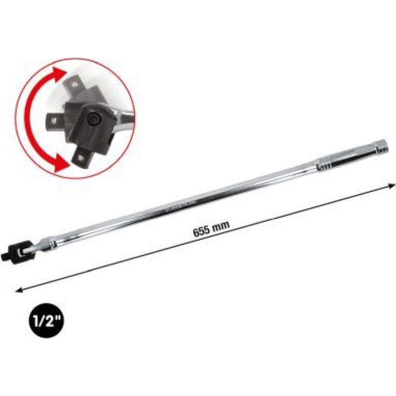 KS TOOLS Schleifstiel mit 1/2 CHROMEplus-Gelenk, 600 mm 918.1292 KS TOOLS Schleifstiel mit 1/2 CHROMEplus-Gelenk, 600 mm 918.1292