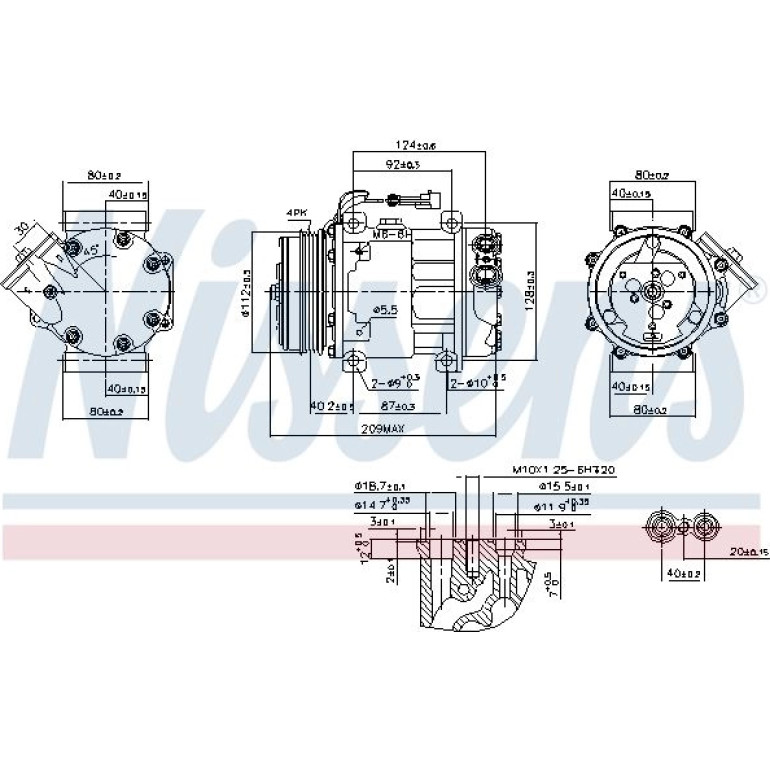NISSENS Kompressor 89347 NISSENS Kompressor 89347