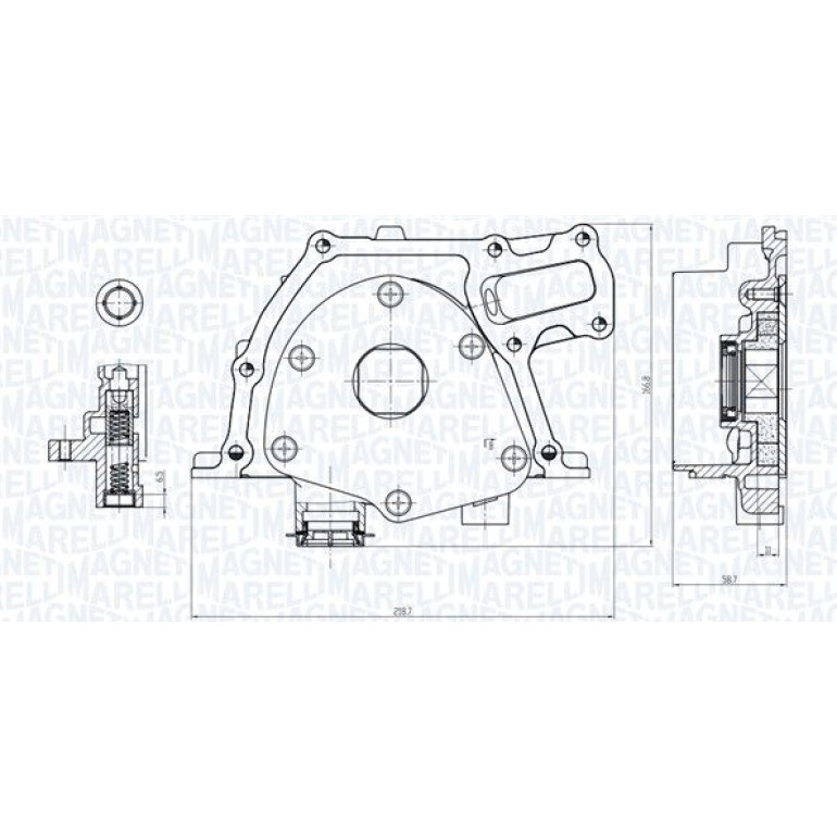 MAGNETI MARELLI Ölpumpe 351516000017 MAGNETI MARELLI Ölpumpe 351516000017