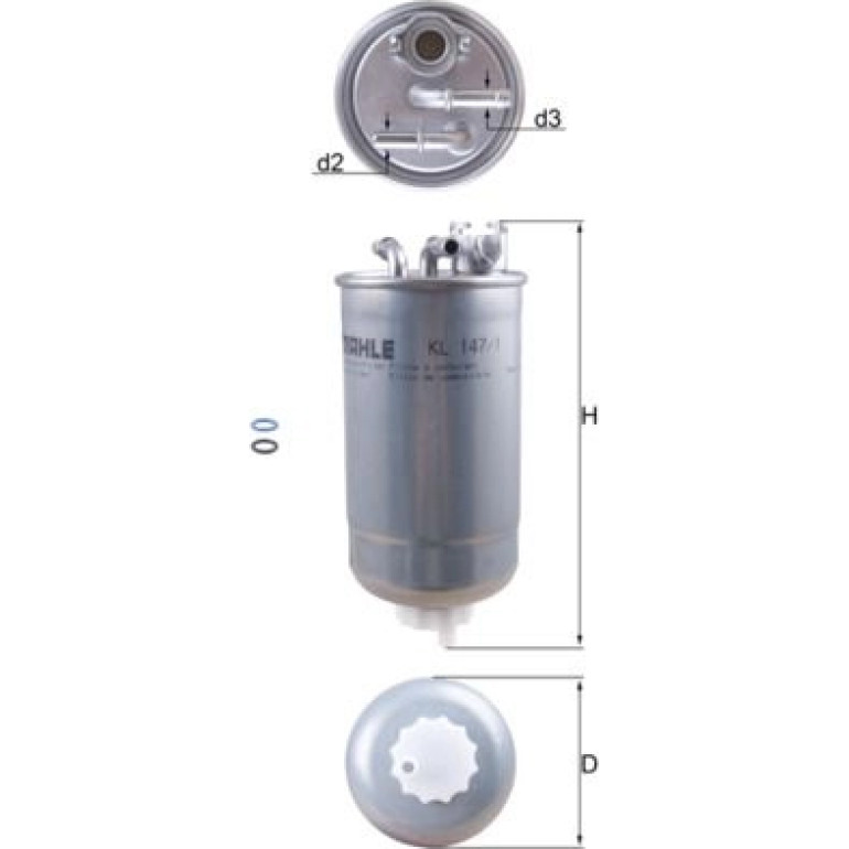 MAHLE Kraftstofffilter KL 147/1D MAHLE Kraftstofffilter KL 147/1D