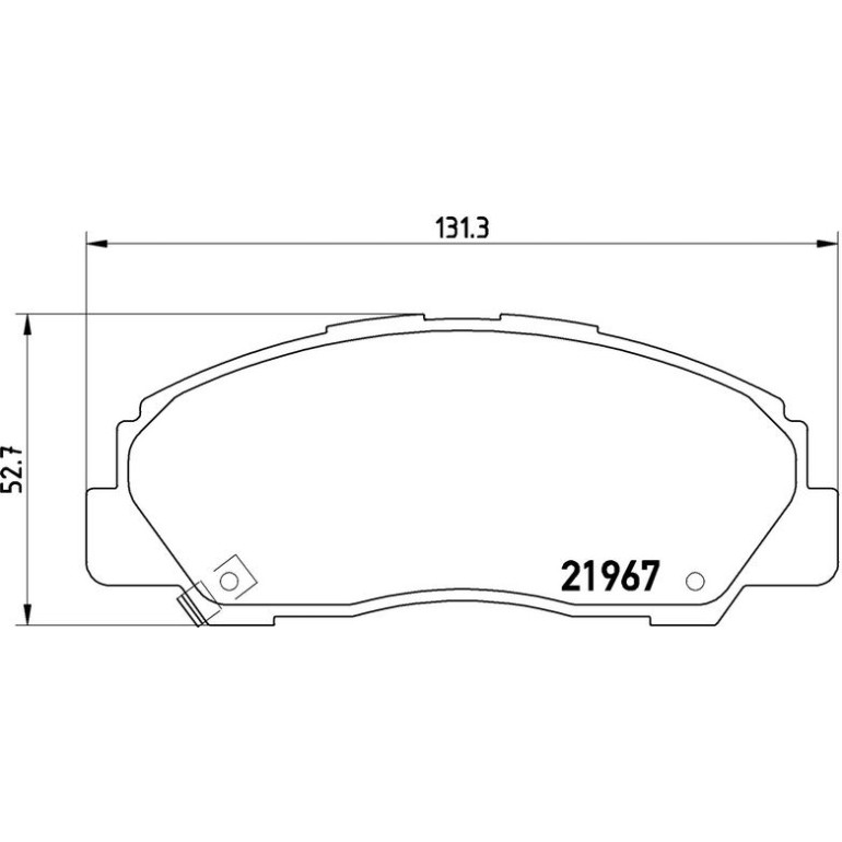 BREMBO Bremsbelagsatz, Scheibenbremse P 16 010 BREMBO Bremsbelagsatz, Scheibenbremse P 16 010