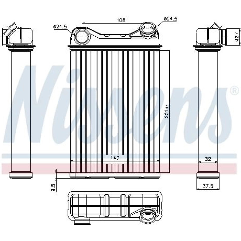 Heizkühler PKW 71445 Heizkühler PKW 71445