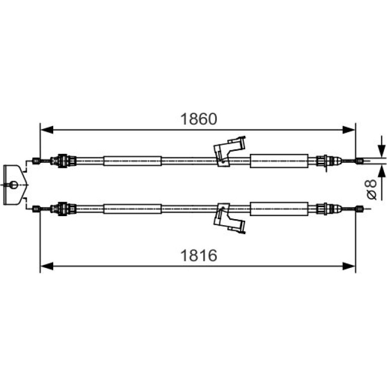 Handbremsseil 1987482019 Handbremsseil 1987482019