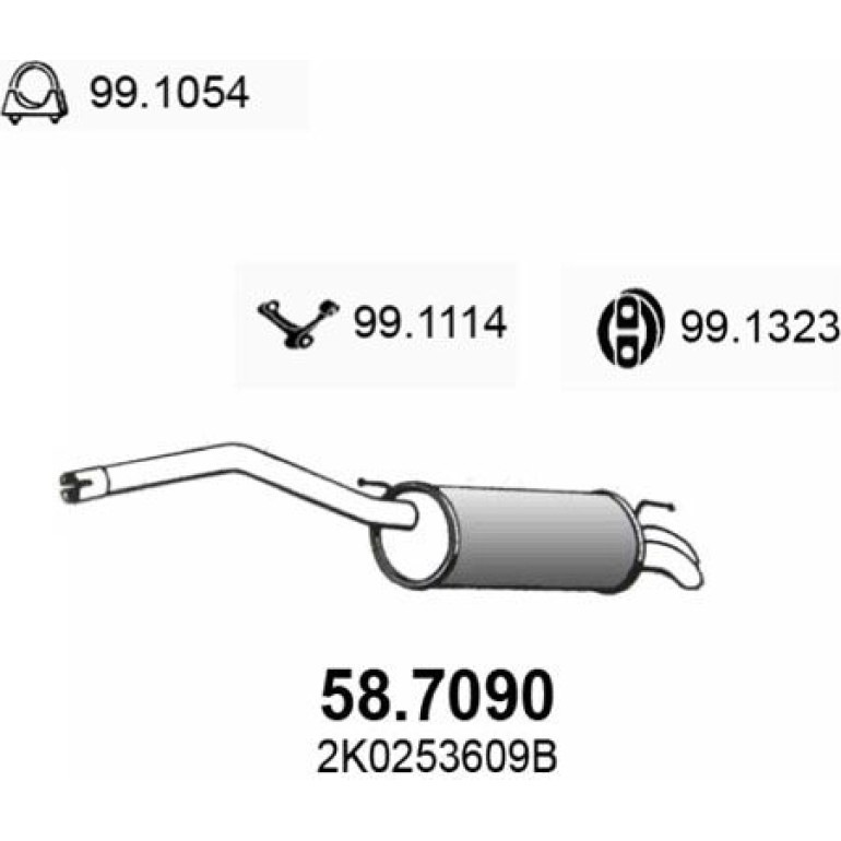 Endschalldämpfer 58.7090