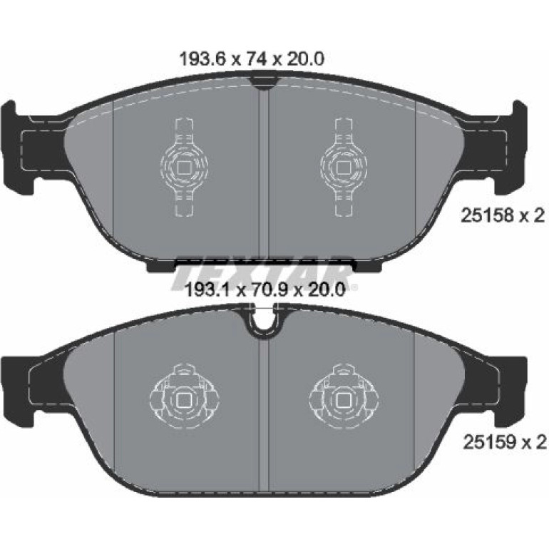 Bremsbelagsatz Audi S. A6 09-/A8 09- Scheibe 356Mm 2515802 Bremsbelagsatz Audi S. A6 09-/A8 09- Scheibe 356Mm 2515802