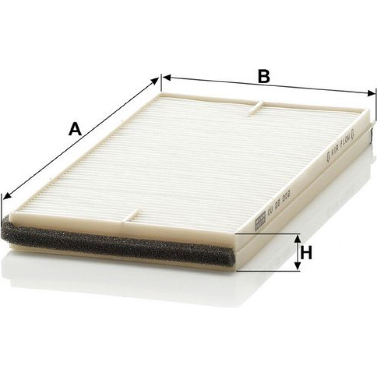 Mann & Hummel Innenraumfilter PKW CU 22 002-2 Mann & Hummel Innenraumfilter PKW CU 22 002-2