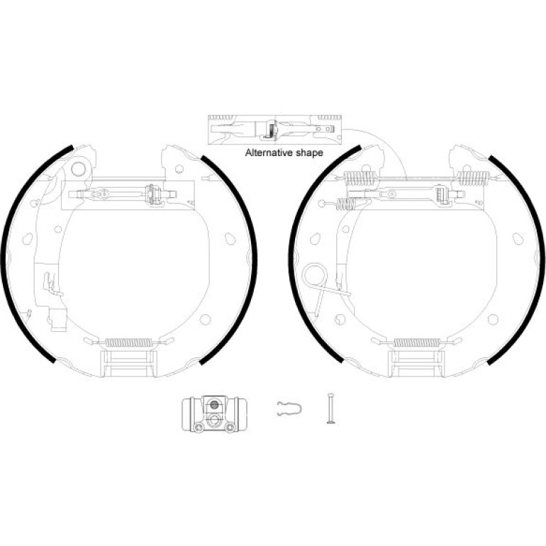 Satz Bremsbacken Fiat Ducato / Citroen Jumper 04/02 84060900 Satz Bremsbacken Fiat Ducato / Citroen Jumper 04/02 84060900