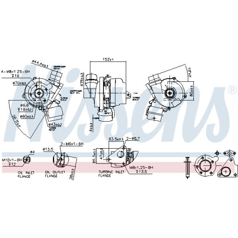 NISSENS Turbolader 93089 NISSENS Turbolader 93089