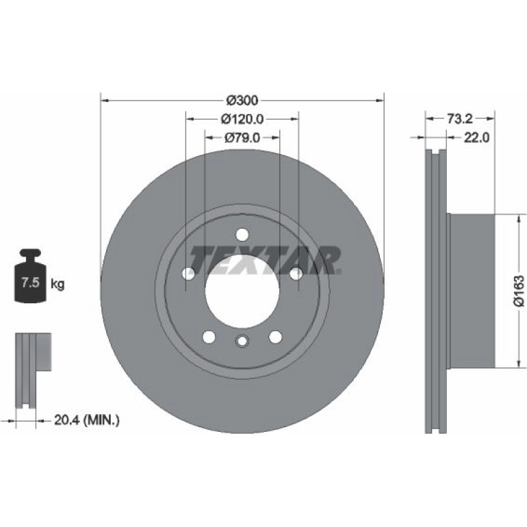 Bremsscheibe Bmw S. 1/3/4 1.6-2.0 10 92238505 Bremsscheibe Bmw S. 1/3/4 1.6-2.0 10 92238505