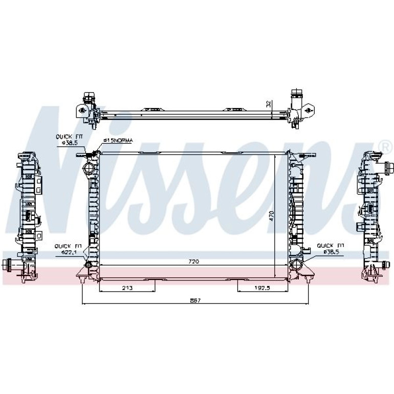 Wasserkühler PKW 60317 Wasserkühler PKW 60317