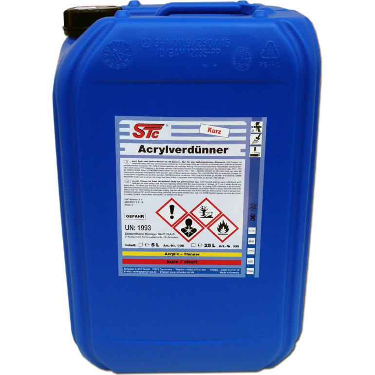 STC Acrylverdünner kurz Kanister 25 L | 38
