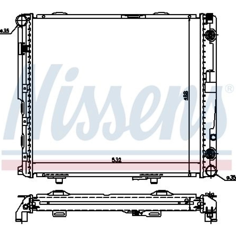Wasserkühler PKW 62698A