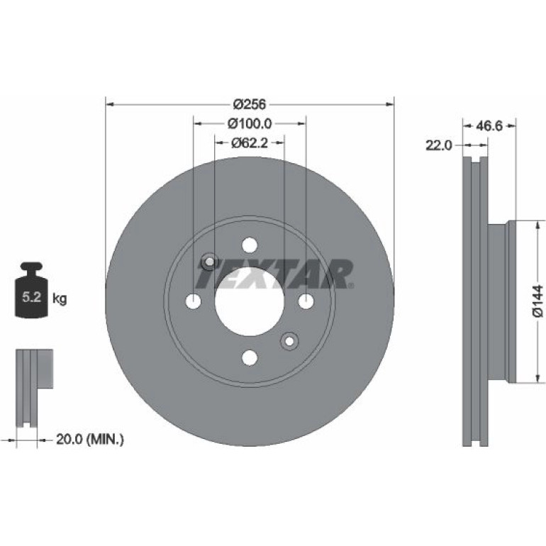 Bremsscheibe Hyundai P. Accent 05-/I20 08- Mit Esp 92164703 Bremsscheibe Hyundai P. Accent 05-/I20 08- Mit Esp 92164703