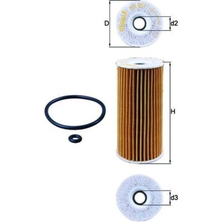 MAHLE Ölfilter OX 201D MAHLE Ölfilter OX 201D