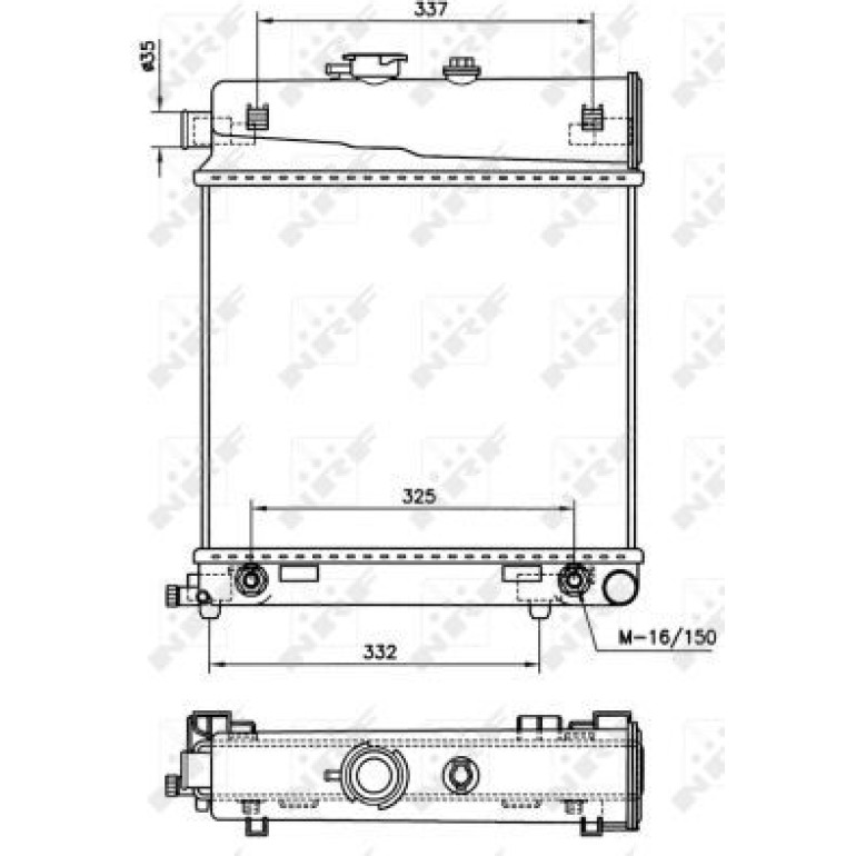 Kühler, Motorkühlung 58232 Kühler, Motorkühlung 58232