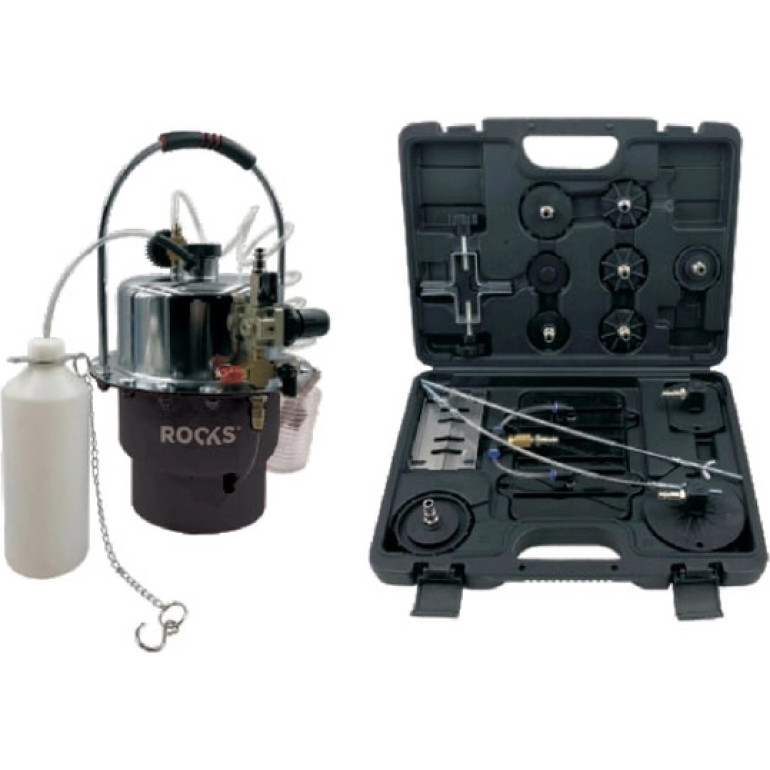 ROOKS Pneumatisches Brems- und Hydraulikflüssigkeitswechselgerät 5L ROOKS Pneumatisches Brems- und Hydraulikflüssigkeitswechselgerät 5L