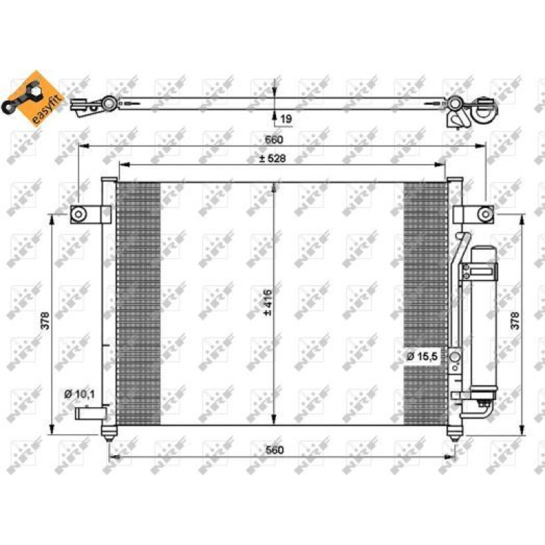 Kondensator, Klimaanlage 35767 Kondensator, Klimaanlage 35767