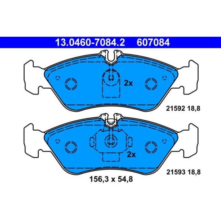 Bremsbelagsatz Db T. Sprinter 208-312 95 13.0460-7084.2 Bremsbelagsatz Db T. Sprinter 208-312 95 13.0460-7084.2