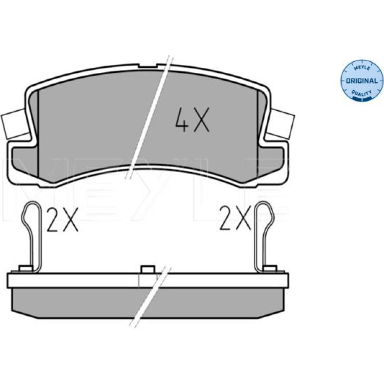 Bremsbelagsatz Toyota T. Avensis 97-01/Corolla E11 -01/Camry 01- Mit Sensor 025 200 7615/W Bremsbelagsatz Toyota T. Avensis 97-01/Corolla E11 -01/Camry 01- Mit Sensor 025 200 7615/W