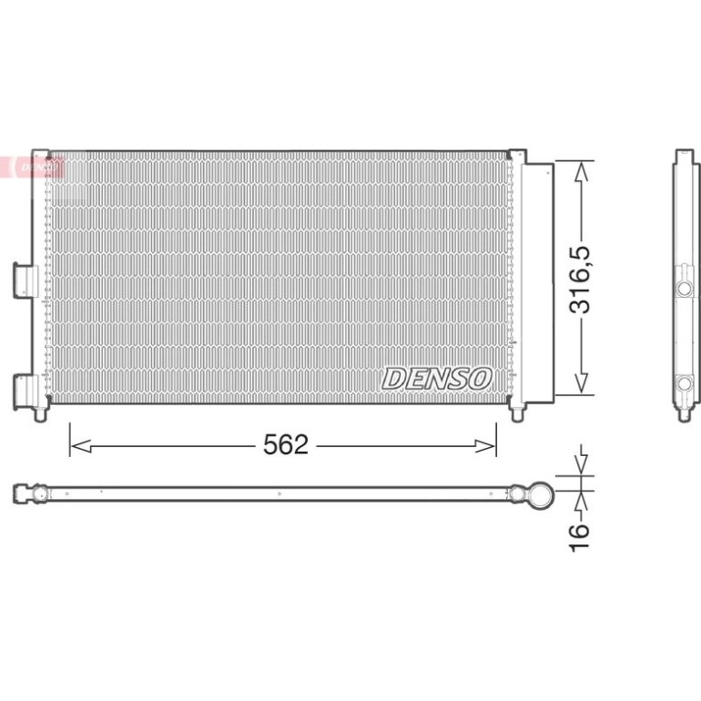 DENSO Klimaanlagenkühler DCN09072