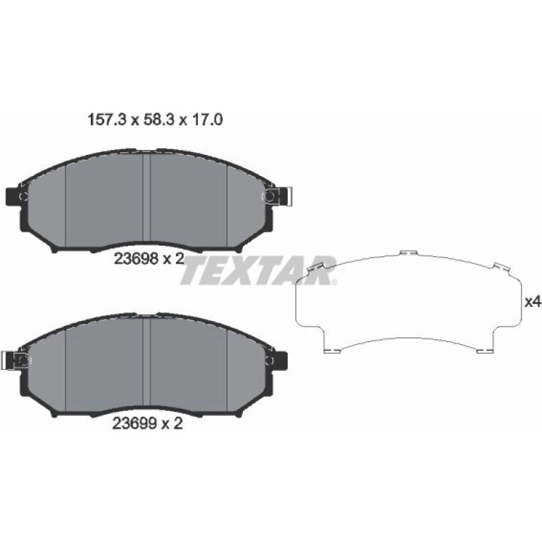 Bremsbelagsatz Infiniti P. M 10 2369803 Bremsbelagsatz Infiniti P. M 10 2369803