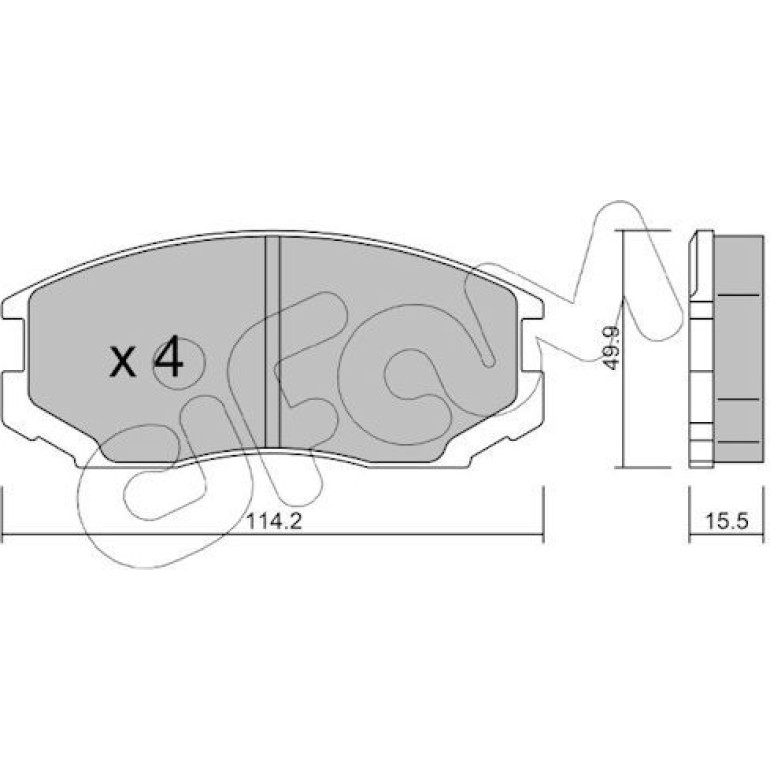 CIFAM Bremsbelagsatz, Scheibenbremse 822-221-0