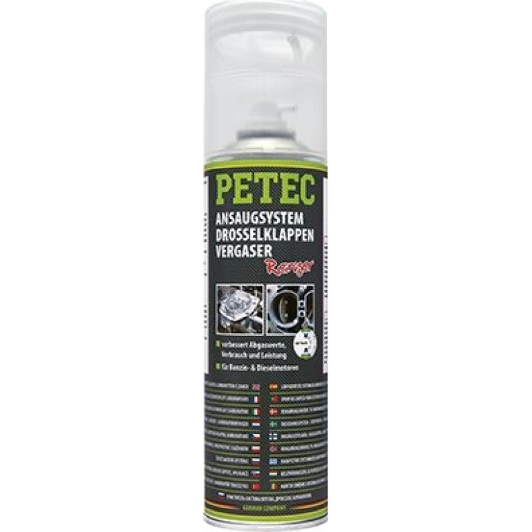 Petec Ansaugsystem- Drosselklappen- & Vergaserreiniger Spray 500ml 72450 Petec Ansaugsystem- Drosselklappen- & Vergaserreiniger Spray 500ml 72450