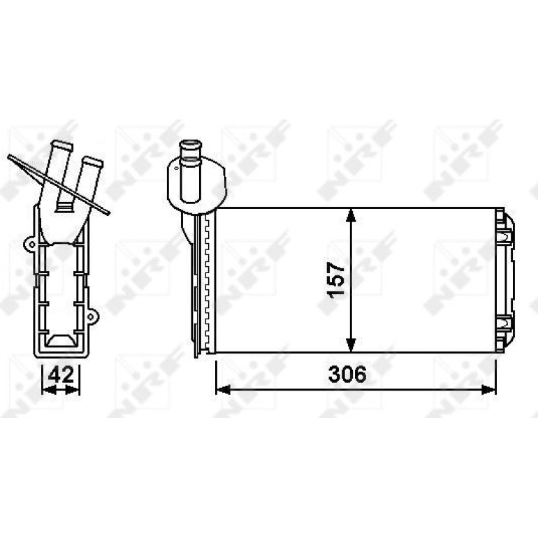 Wärmetauscher, Innenraumheizung 53889 Wärmetauscher, Innenraumheizung 53889
