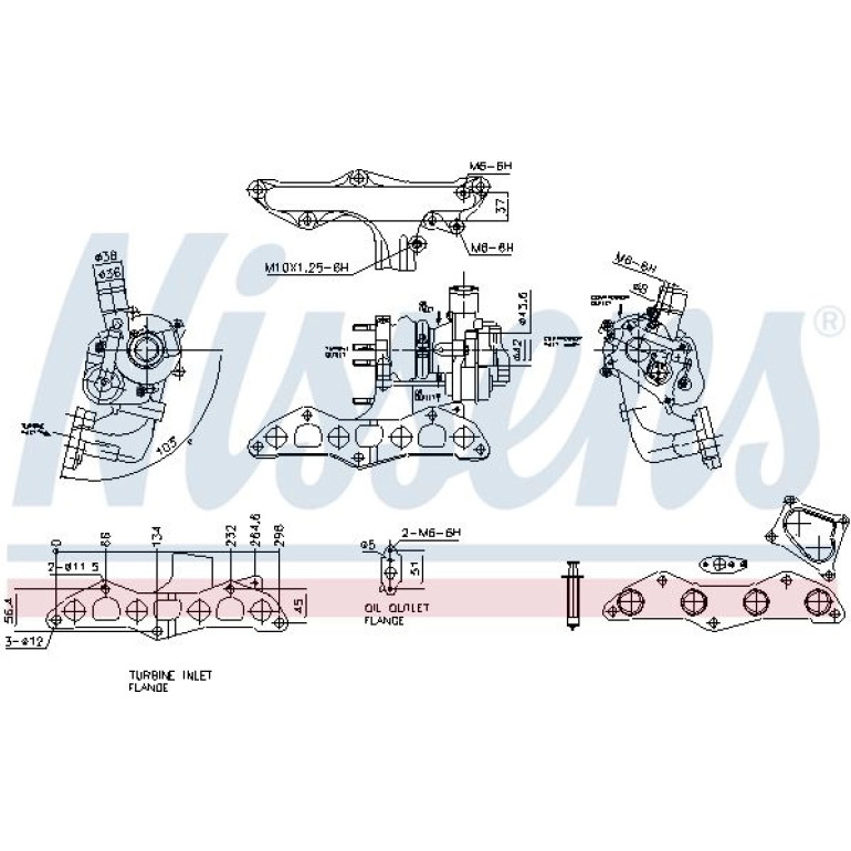 NISSENS Turbolader 93345 NISSENS Turbolader 93345