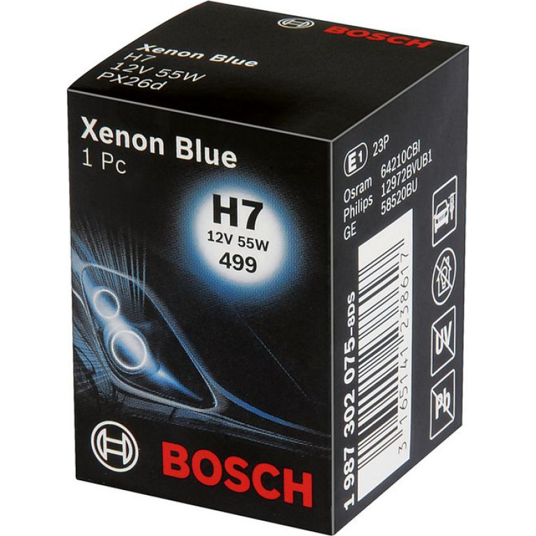 H7 12V 55W XENON BLUE 1987302075 H7 12V 55W XENON BLUE 1987302075