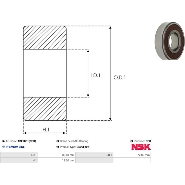 Kugellager ABE9061(NSK)