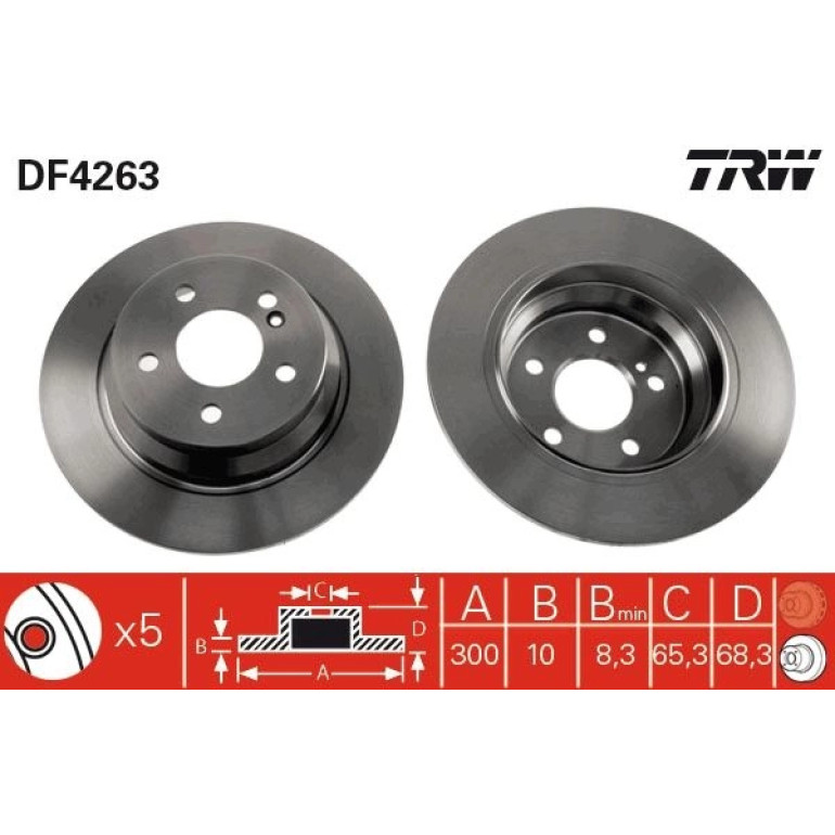 Bremsscheibe Db T. W211 02 DF4263 Bremsscheibe Db T. W211 02 DF4263