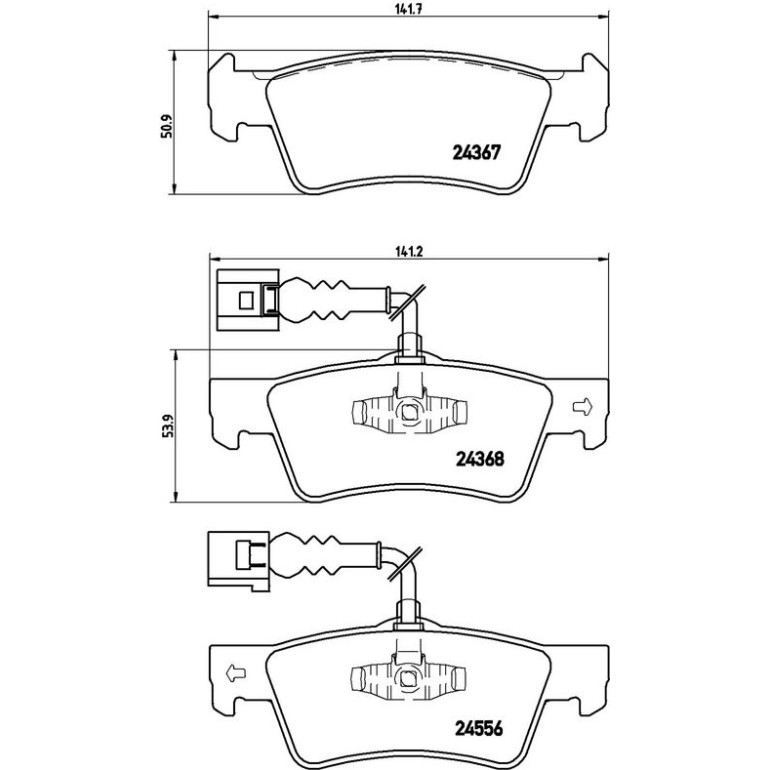 BREMBO Bremsklötze HA P 85 068 BREMBO Bremsklötze HA P 85 068