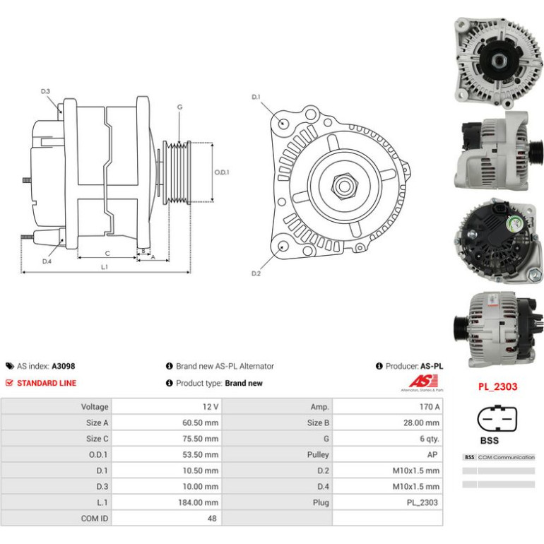 Generator A3098 Generator A3098