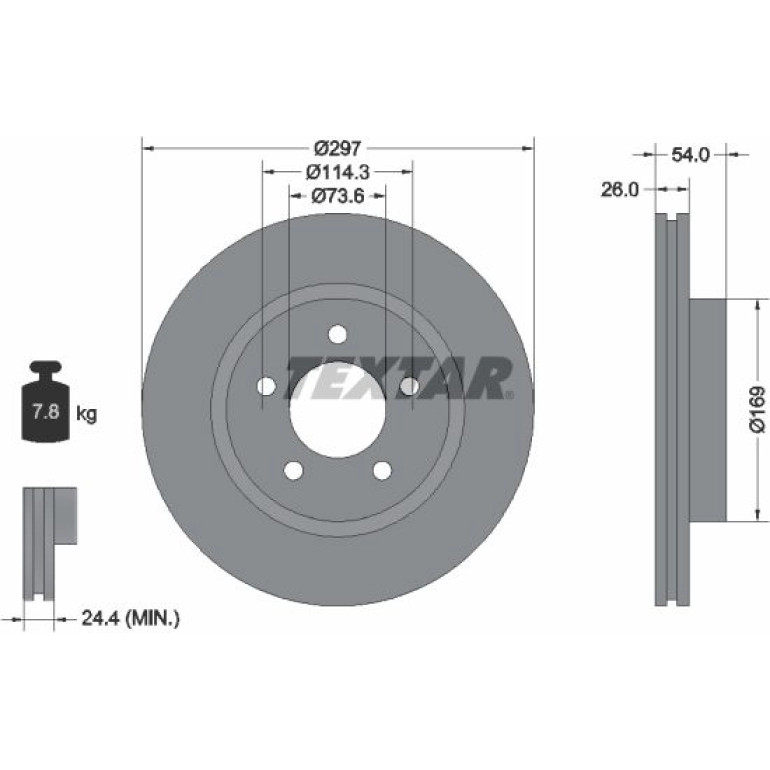 Bremsscheibe Chrysler P. 300M 92230003 Bremsscheibe Chrysler P. 300M 92230003