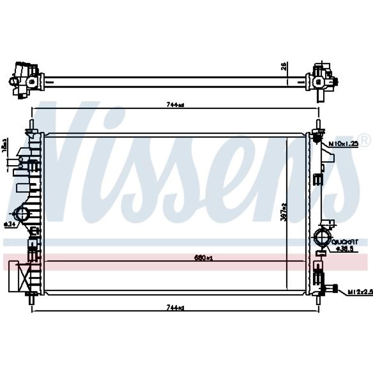 Wasserkühler PKW 606047 Wasserkühler PKW 606047