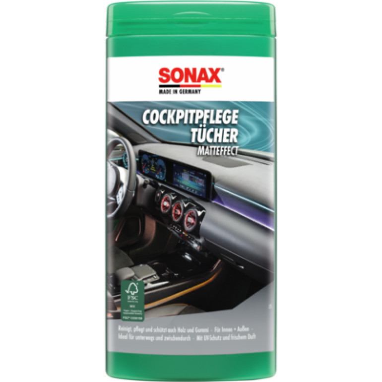 Sonax CockpitPflegeTücher matt Box 04158410