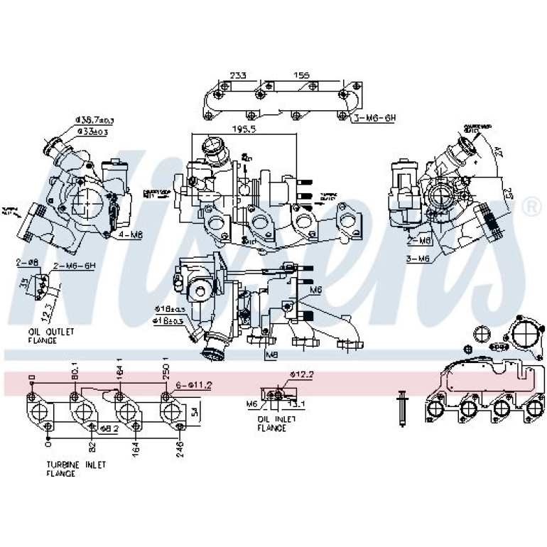 NISSENS Turbolader 93500 NISSENS Turbolader 93500