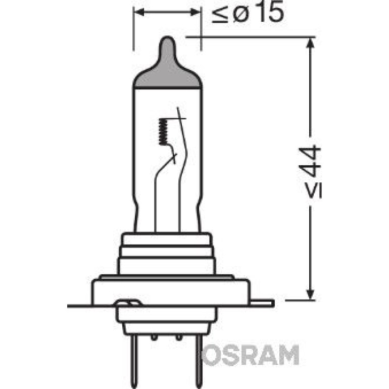H7 OSRAM 24V 70W PX26D 64215