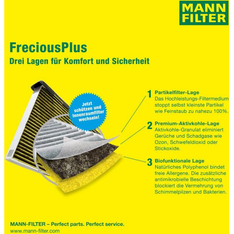 FreciousPlus Innenraumfilter FP 3461/1 FreciousPlus Innenraumfilter FP 3461/1