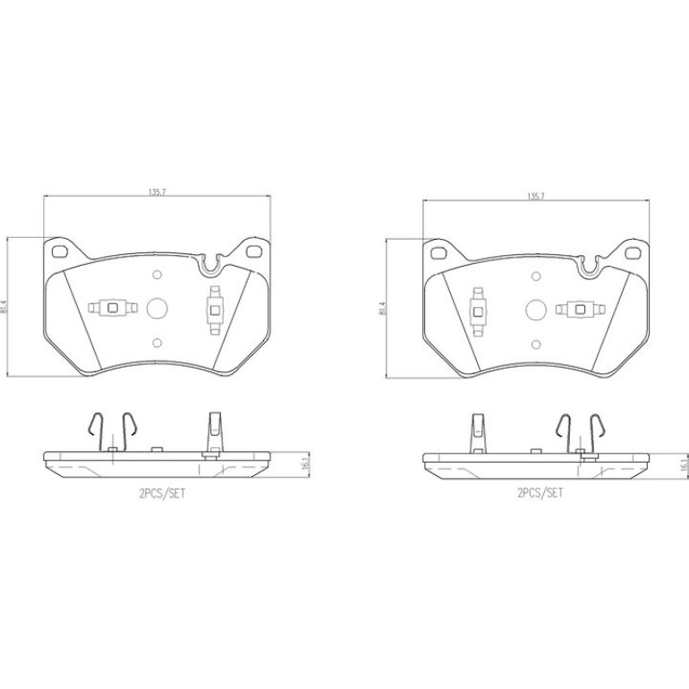BREMBO Bremsklötze VA P 85 181 BREMBO Bremsklötze VA P 85 181