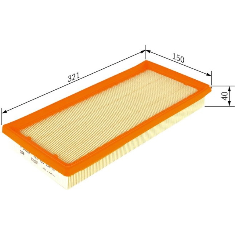 Luftfilter F 026 400 258 Luftfilter F 026 400 258