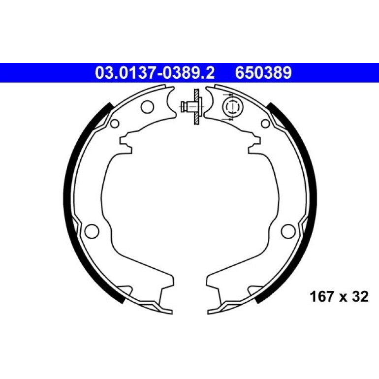 ATE Bremsbacken 03.0137-0389.2 ATE Bremsbacken 03.0137-0389.2
