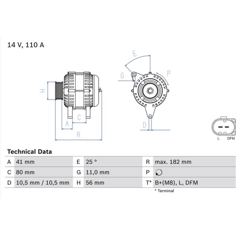 Lichtmaschine 0 986 082 320