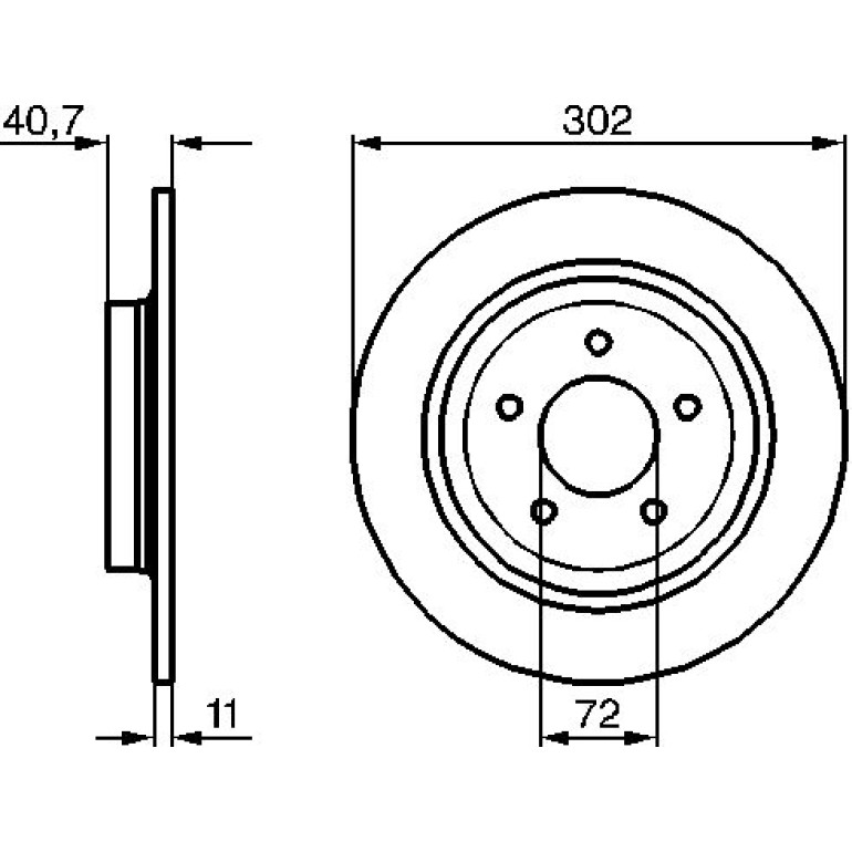 Bremsscheibe 0 986 479 C69 Bremsscheibe 0 986 479 C69