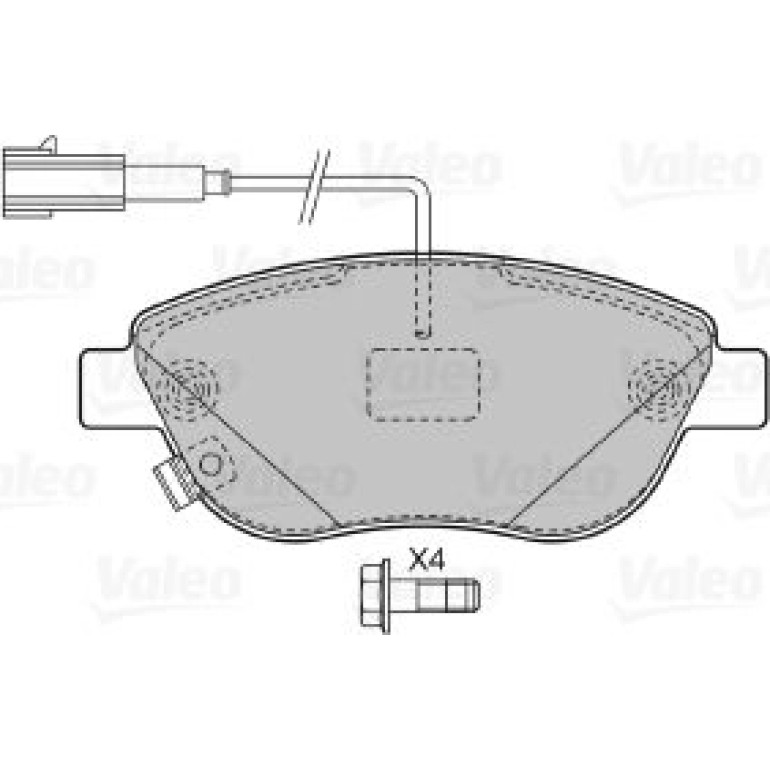 VALEO Bremsbeläge 598721 VALEO Bremsbeläge 598721