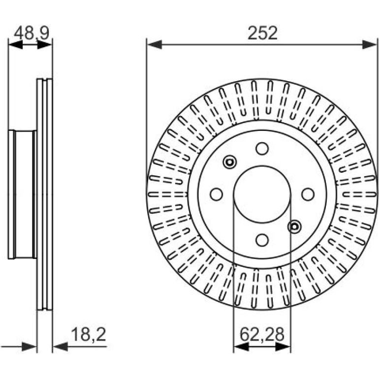 Bremsscheibe Hyundai P. I10 1.0-1.2 13 0 986 479 770 Bremsscheibe Hyundai P. I10 1.0-1.2 13 0 986 479 770